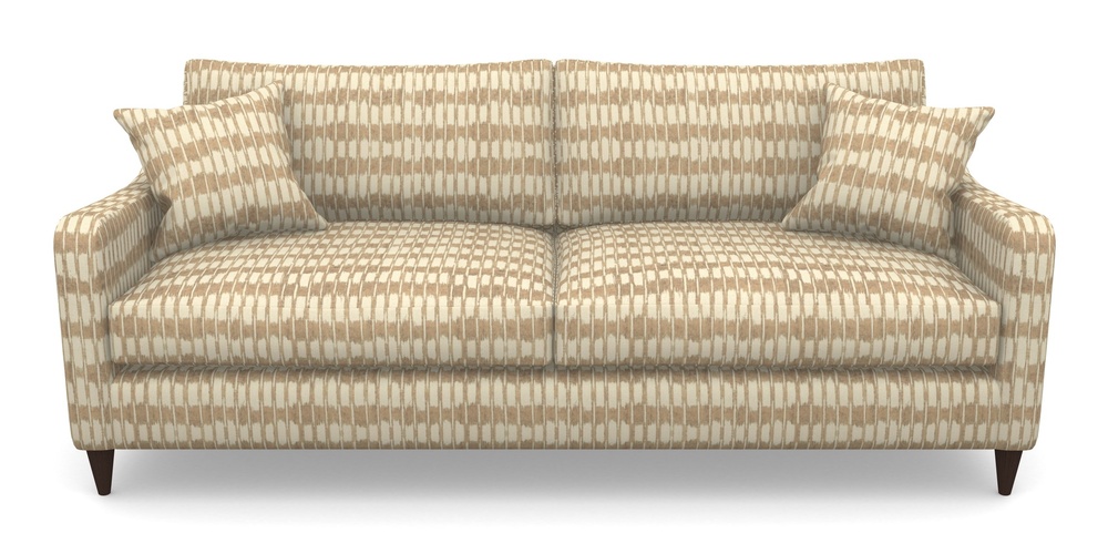 Product photograph of Rye 4 Seater Sofa In V A Brompton Collection - Ikat - Assam Tea from Sofas and Stuff Limited