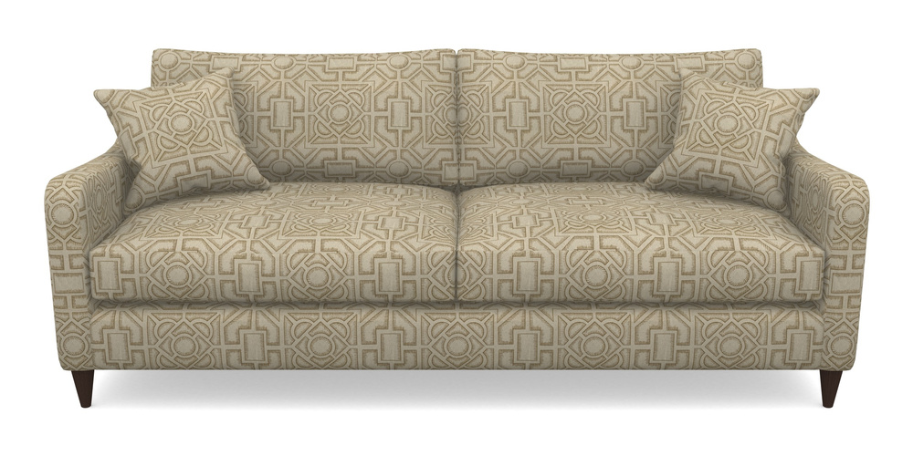 Product photograph of Rye 4 Seater Sofa In Rhs Collection - Large Knot Garden Linen - Gold from Sofas and Stuff Limited