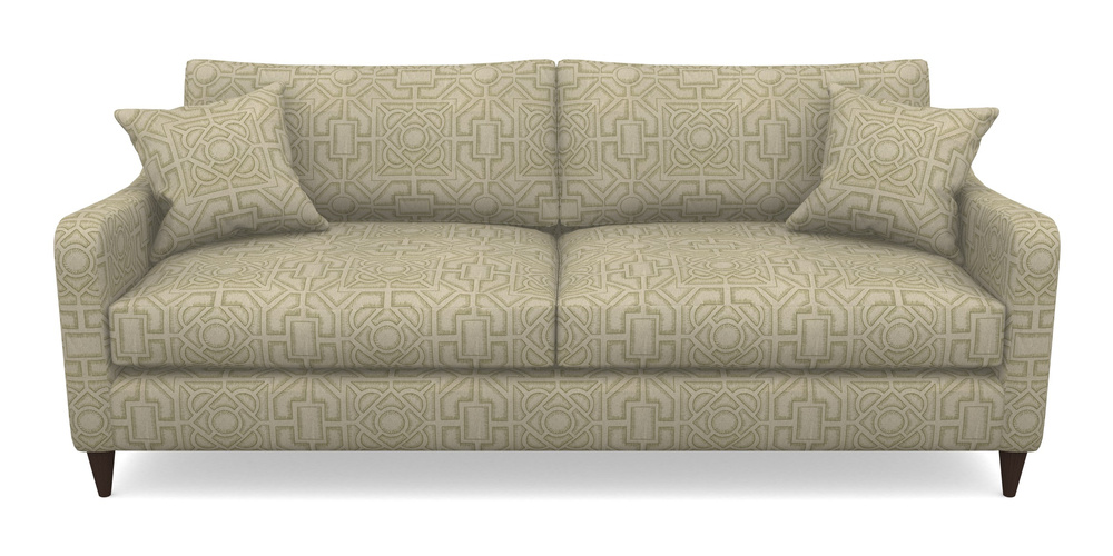 Product photograph of Rye 4 Seater Sofa In Rhs Collection - Large Knot Garden Linen - Olive from Sofas and Stuff Limited