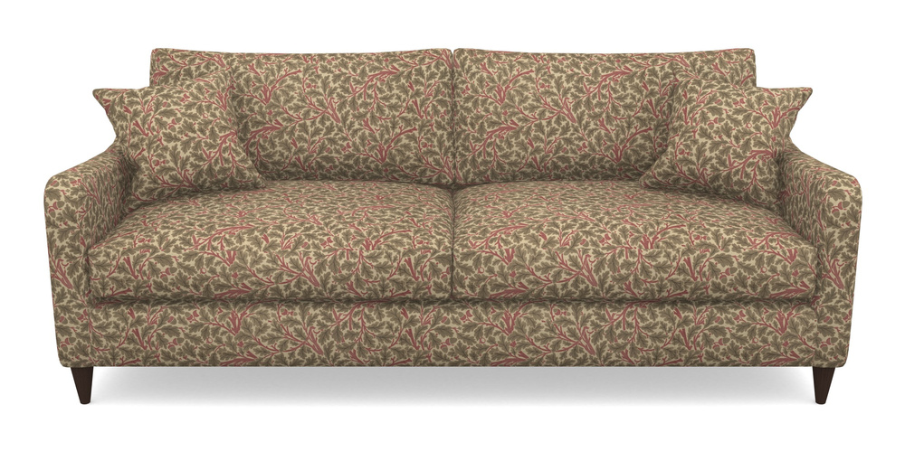 Product photograph of Rye 4 Seater Sofa In V A Drawn From Nature Collection - Oak Tree - Red from Sofas and Stuff Limited