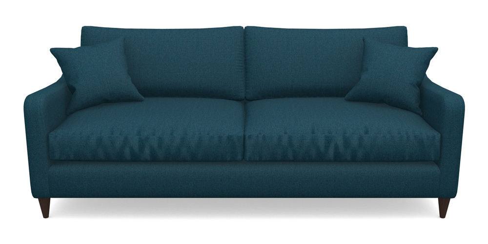 Product photograph of Rye 4 Seater Sofa In Plain Linen Cotton - Ink Pot from Sofas and Stuff Limited