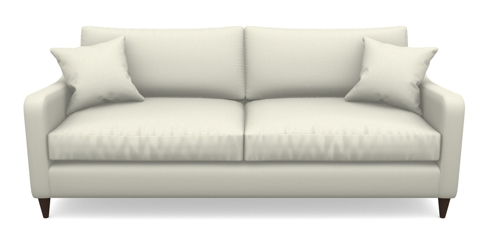 Product photograph of Rye 4 Seater Sofa In Plain Linen Cotton - Meringue from Sofas and Stuff Limited