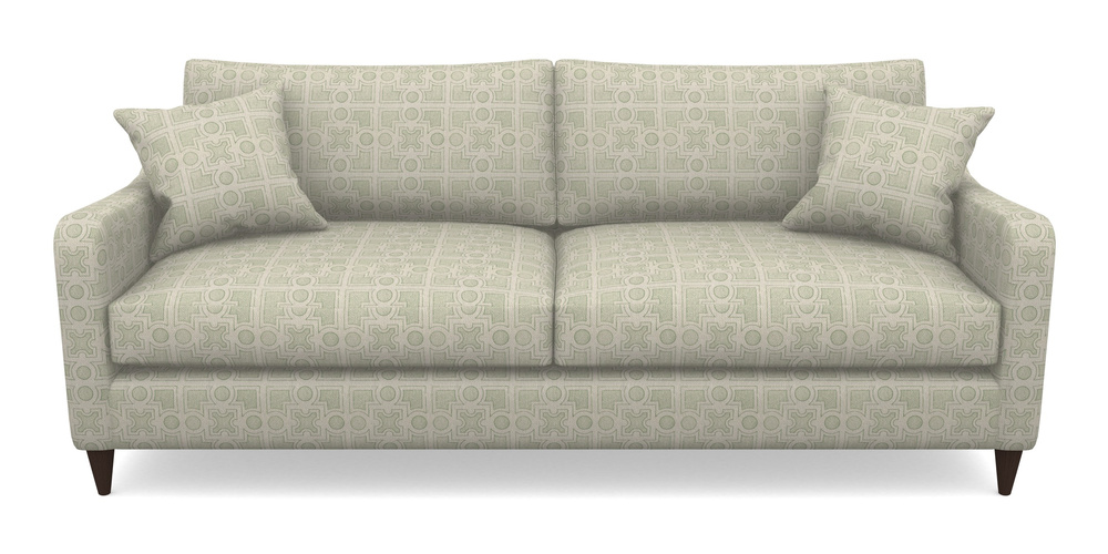 Product photograph of Rye 4 Seater Sofa In Rhs Collection - Small Knot Garden Cotton Weave - Pistachio from Sofas and Stuff Limited