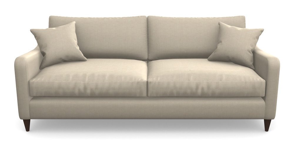 Product photograph of Rye 4 Seater Sofa In Super Soft Velvet - Hessian from Sofas and Stuff Limited