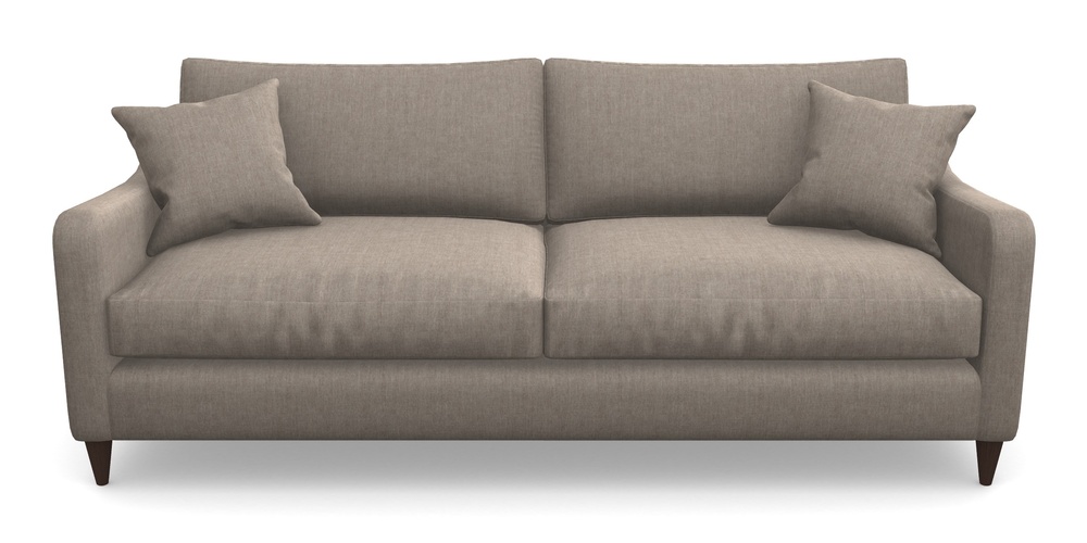 Product photograph of Rye 4 Seater Sofa In Super Soft Velvet - Wicker from Sofas and Stuff Limited