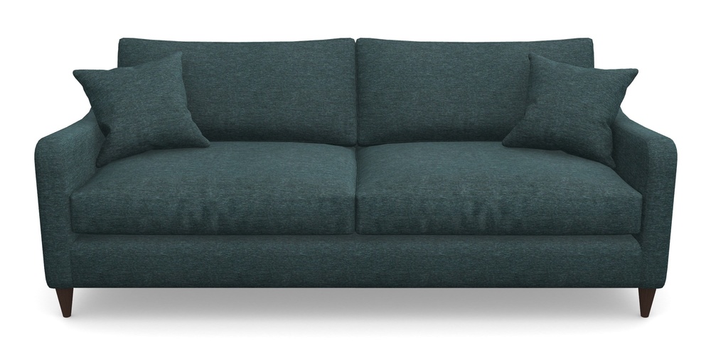 Product photograph of Rye 4 Seater Sofa In Textured Velvet - Atlantic from Sofas and Stuff Limited