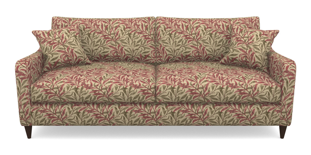Product photograph of Rye 4 Seater Sofa In V A Drawn From Nature - Willow Bough Large - Red from Sofas and Stuff Limited