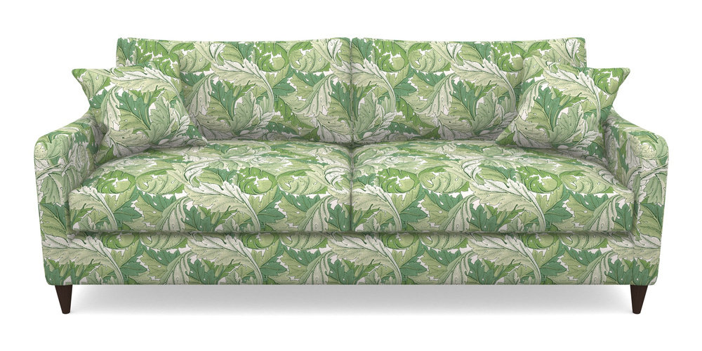 Product photograph of Rye 4 Seater Sofa In William Morris Collection - Acanthus - Leaf Green from Sofas and Stuff Limited