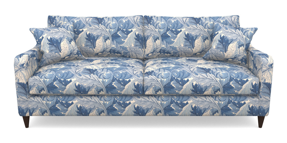 Product photograph of Rye 4 Seater Sofa In William Morris Collection - Acanthus - Woad from Sofas and Stuff Limited