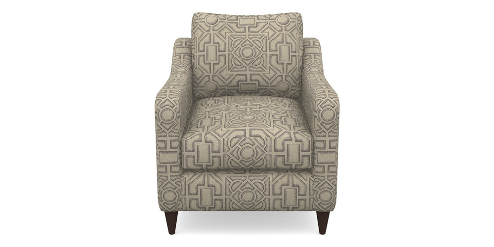 Product photograph of Rye Chair In Rhs Collection - Large Knot Garden Linen - Grey from Sofas and Stuff Limited