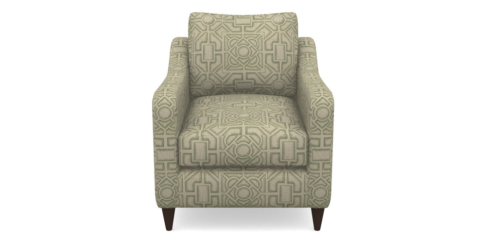 Product photograph of Rye Chair In Rhs Collection - Large Knot Garden Linen - Green from Sofas and Stuff Limited