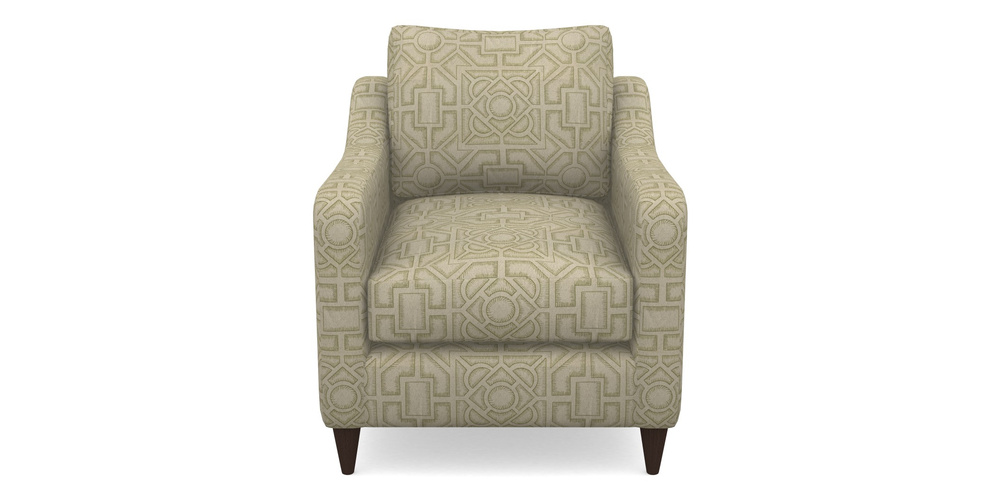 Product photograph of Rye Chair In Rhs Collection - Large Knot Garden Linen - Olive from Sofas and Stuff Limited