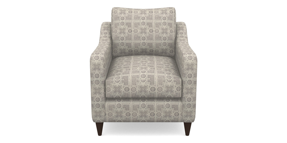 Product photograph of Rye Chair In Rhs Collection - Small Knot Garden Cotton Weave - Grey from Sofas and Stuff Limited