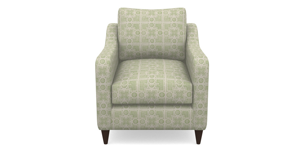 Product photograph of Rye Chair In Rhs Collection - Small Knot Garden Cotton Weave - Green from Sofas and Stuff Limited