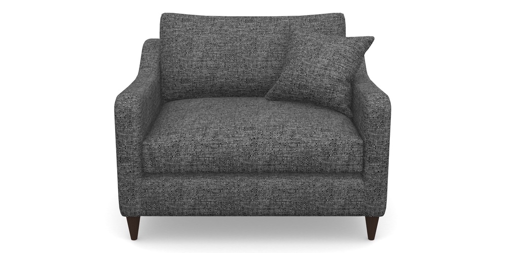 Product photograph of Rye Snuggler In Aqua Clean Hove - Charcoal from Sofas and Stuff Limited