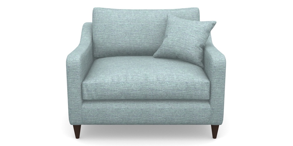 Product photograph of Rye Snuggler In Aqua Clean Hove - Duck Egg from Sofas and Stuff Limited