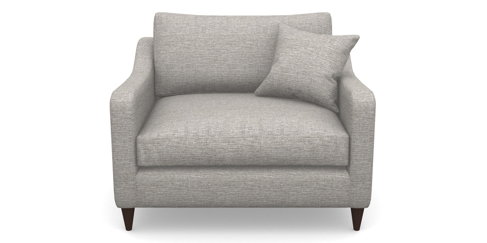 Product photograph of Rye Snuggler In Aqua Clean Hove - Grey from Sofas and Stuff Limited