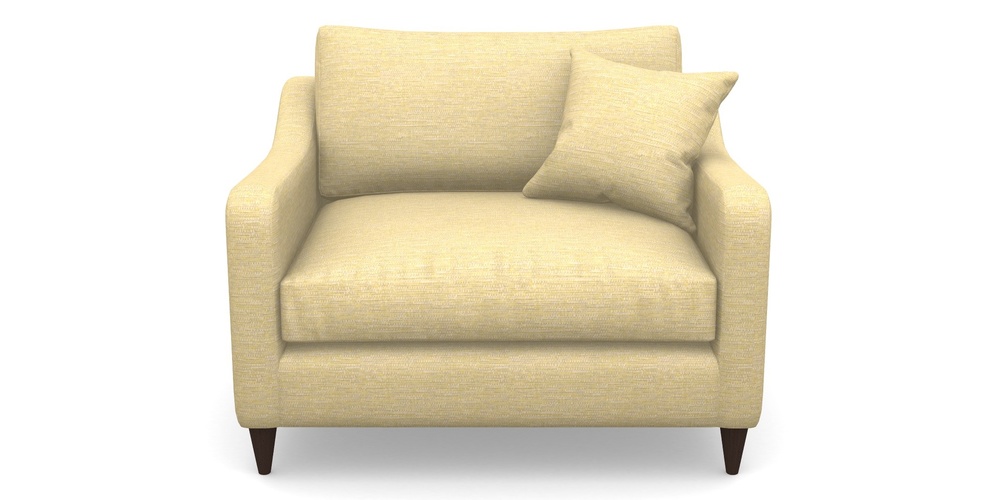 Product photograph of Rye Snuggler In Aqua Clean Hove - Lemon from Sofas and Stuff Limited