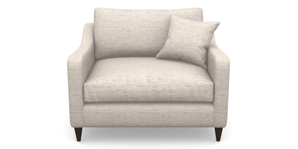 Product photograph of Rye Snuggler In Aqua Clean Hove - Oatmeal from Sofas and Stuff Limited