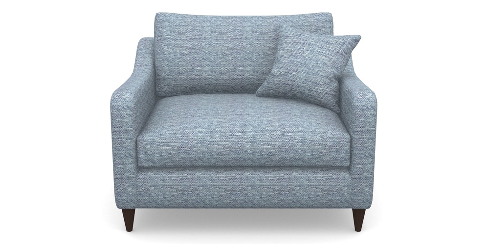 Product photograph of Rye Snuggler In Aqua Clean Oban - Denim from Sofas and Stuff Limited