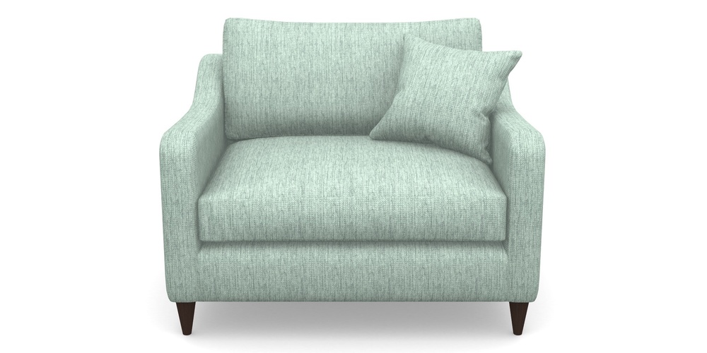 Product photograph of Rye Snuggler In Aqua Clean Tenby - Duck Egg from Sofas and Stuff Limited