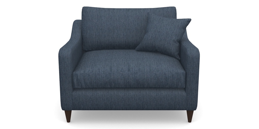 Product photograph of Rye Snuggler In Aqua Clean Tenby - Navy from Sofas and Stuff Limited