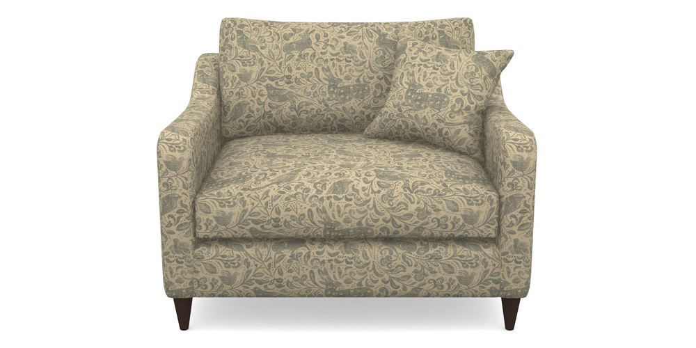 Product photograph of Rye Snuggler In V A Drawn From Nature - Bird And Rabbit - Duck Egg from Sofas and Stuff Limited