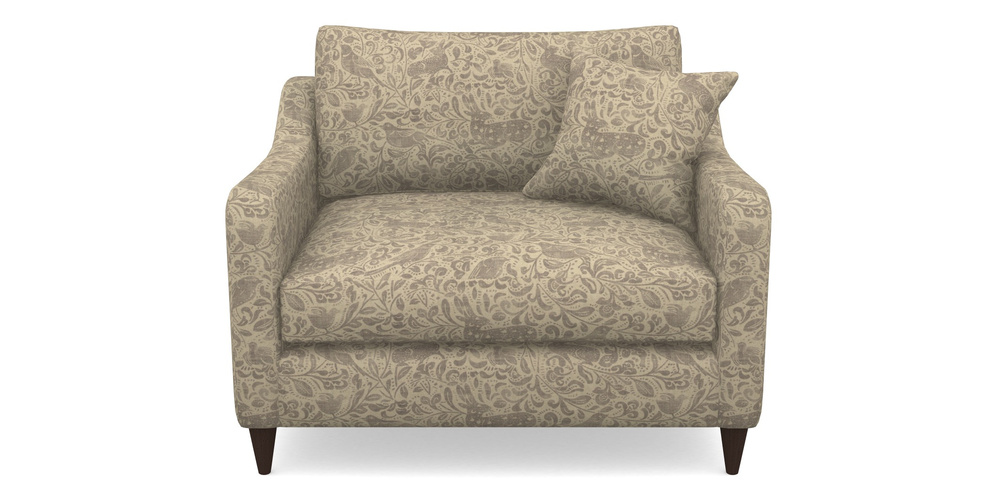 Product photograph of Rye Snuggler In V A Drawn From Nature - Bird And Rabbit - Grey from Sofas and Stuff Limited