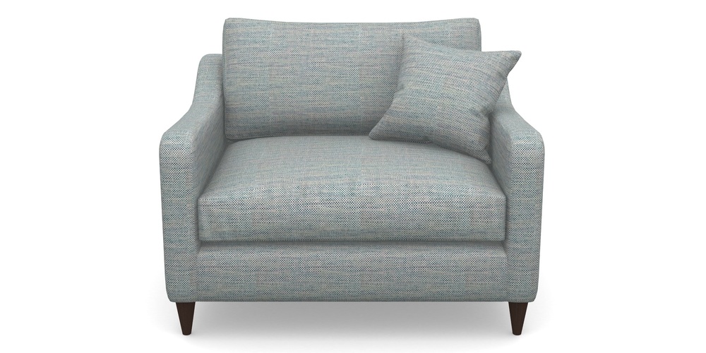 Product photograph of Rye Snuggler In Basket Weave - Blue from Sofas and Stuff Limited