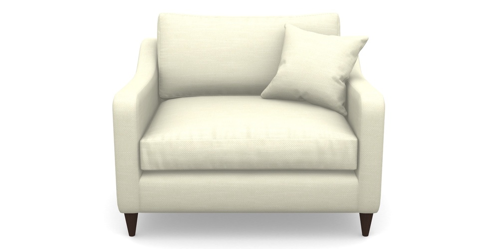 Product photograph of Rye Snuggler In Basket Weave - Cream from Sofas and Stuff Limited