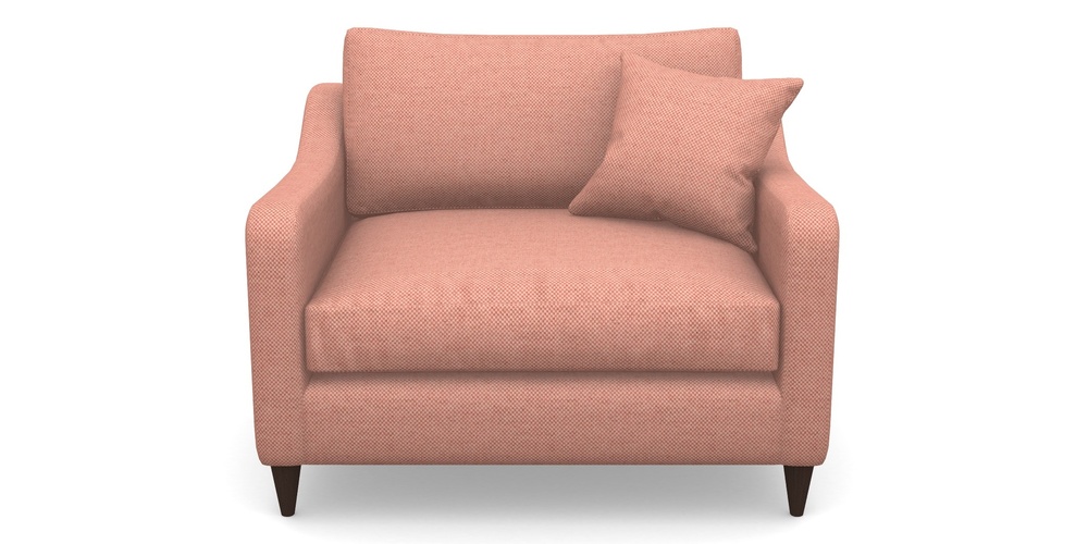 Product photograph of Rye Snuggler In Basket Weave - Peony from Sofas and Stuff Limited