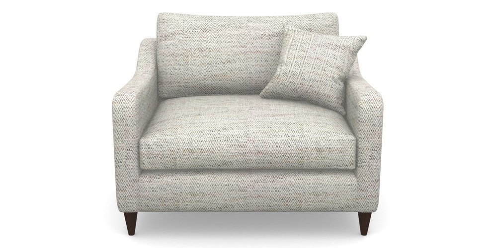 Product photograph of Rye Snuggler In Chunky Herringbone - Chunky Herringbone Natural from Sofas and Stuff Limited