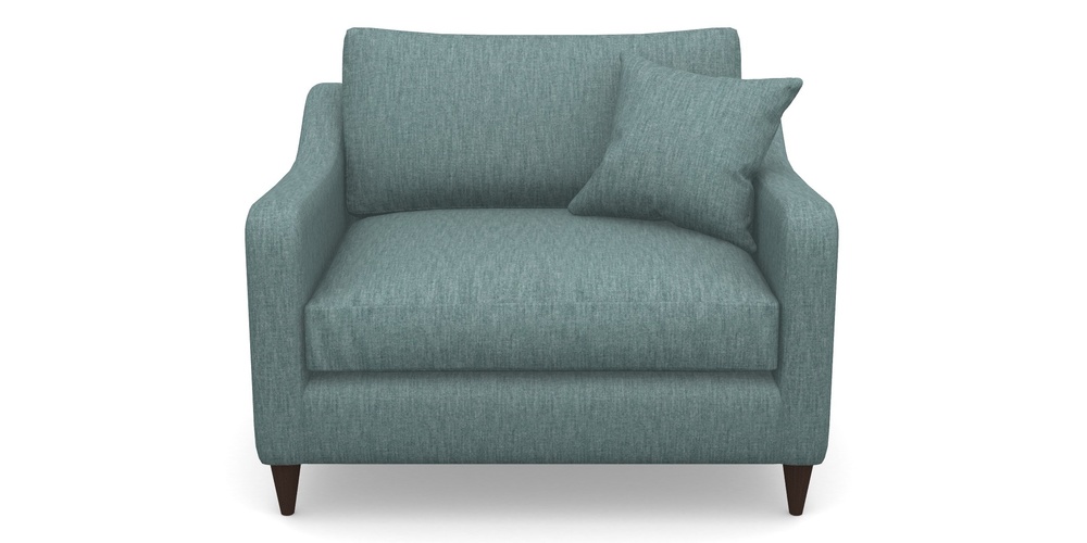 Product photograph of Rye Snuggler In Clever Cotton Mix - Teal from Sofas and Stuff Limited