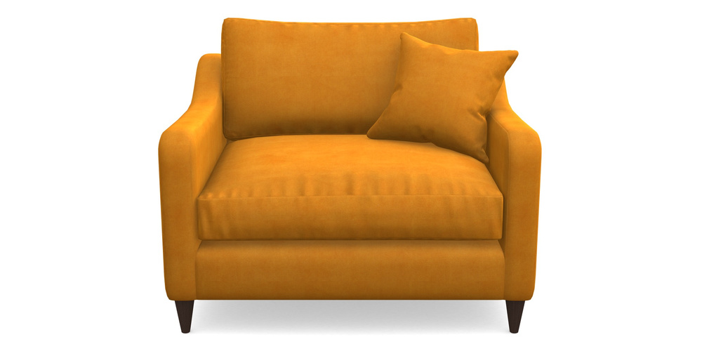 Product photograph of Rye Snuggler In Clever Tough And Eco Velvet - Spice from Sofas and Stuff Limited