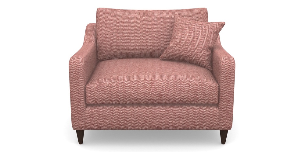 Product photograph of Rye Snuggler In Dundee Herringbone - Rose from Sofas and Stuff Limited