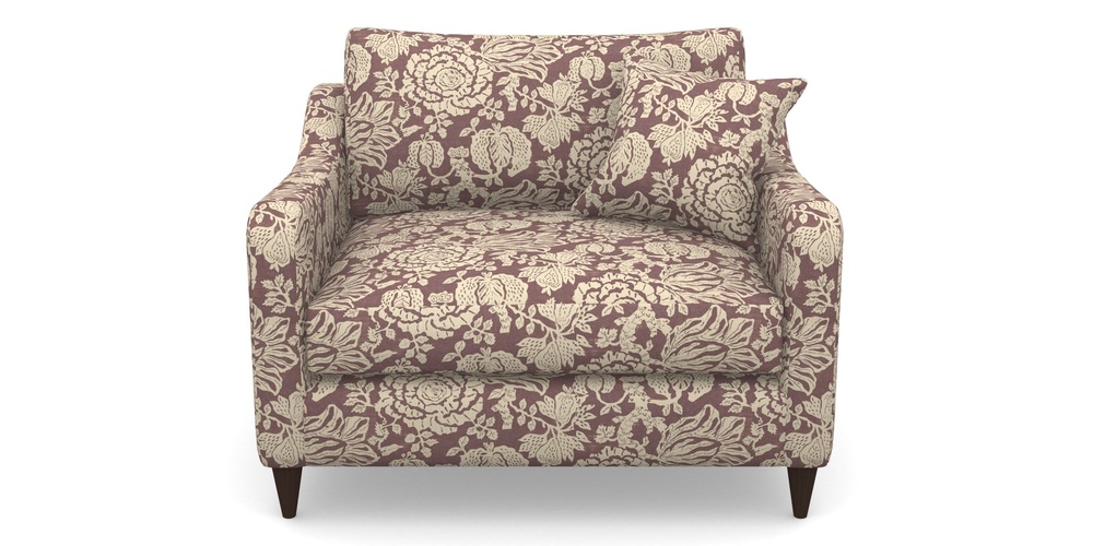 Product photograph of Rye Snuggler In V A Brompton Collection - Flowering Kale - Cacao from Sofas and Stuff Limited