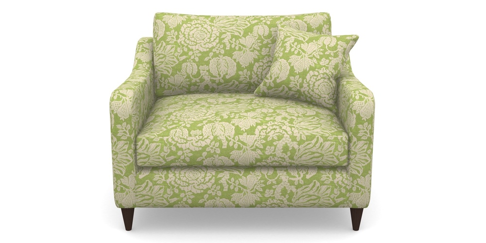 Product photograph of Rye Snuggler In V A Brompton Collection - Flowering Kale - Lime from Sofas and Stuff Limited