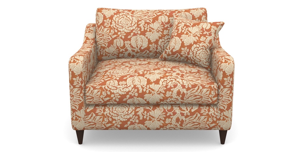 Product photograph of Rye Snuggler In V A Brompton Collection - Flowering Kale - Terracotta from Sofas and Stuff Limited