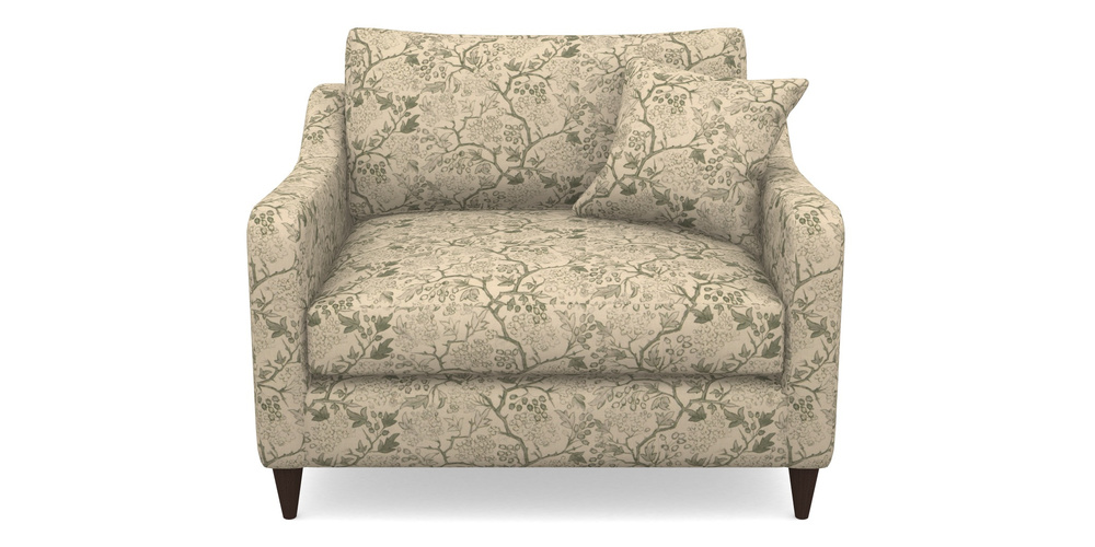 Product photograph of Rye Snuggler In Rhs Collection - Gertrude Jekyll Linen Cotton Blend - Green from Sofas and Stuff Limited