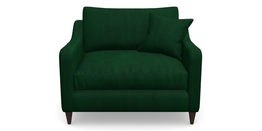 Product photograph of Rye Snuggler In House Clever Velvet - Fern from Sofas and Stuff Limited