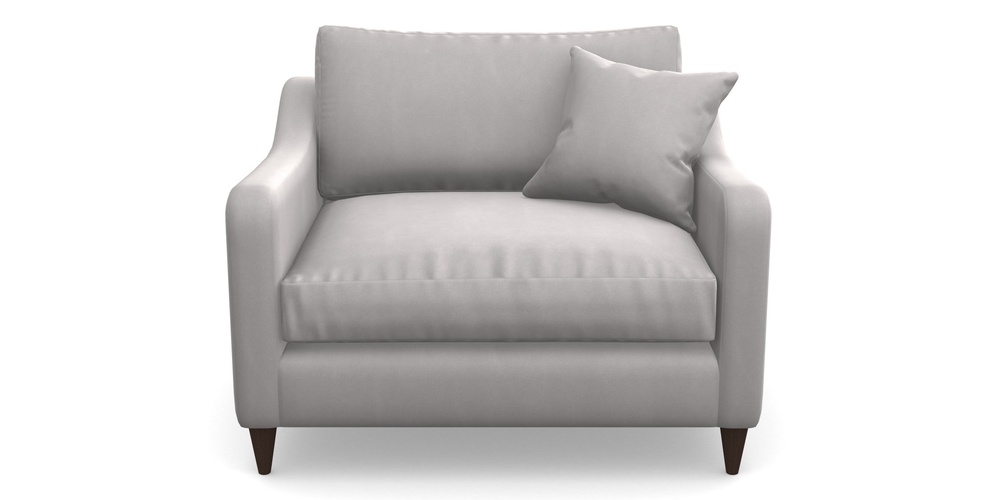 Product photograph of Rye Snuggler In House Clever Velvet - Mist from Sofas and Stuff Limited