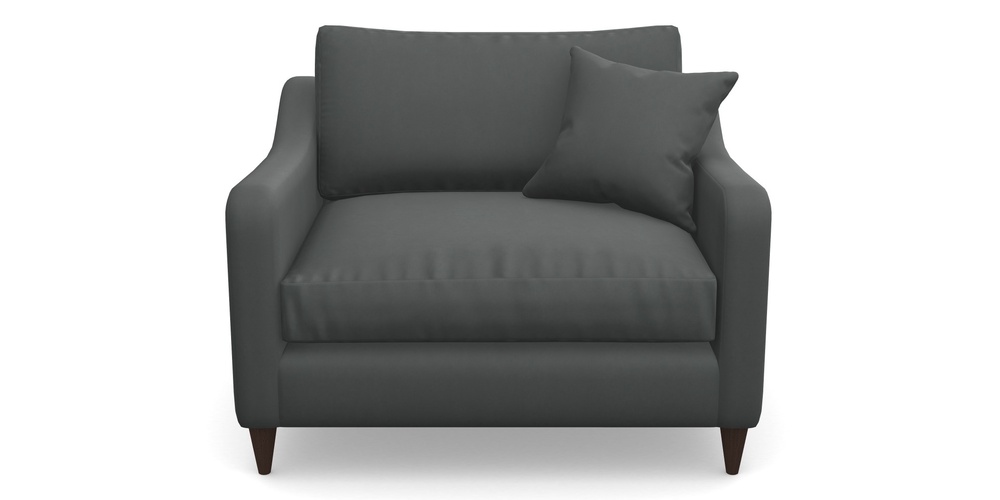 Product photograph of Rye Snuggler In House Clever Velvet - Slate from Sofas and Stuff Limited