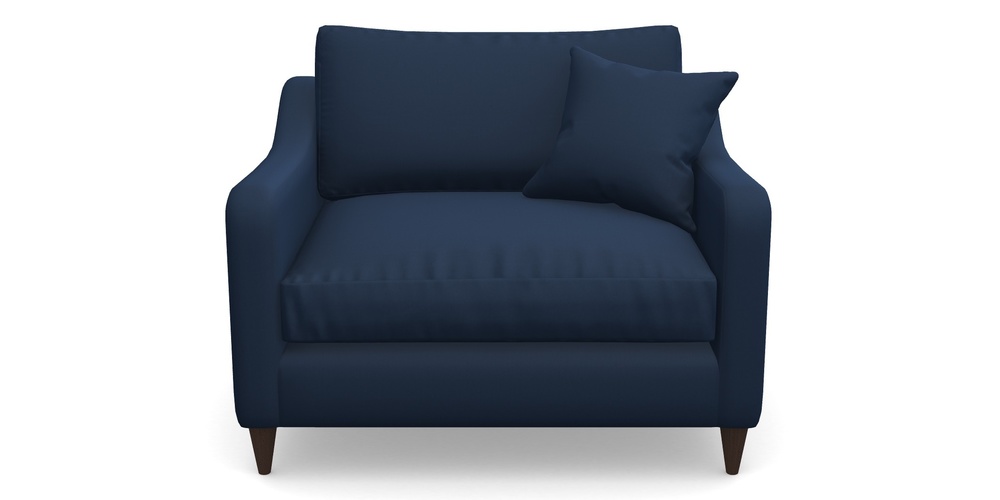 Product photograph of Rye Snuggler In House Velvet - Indigo from Sofas and Stuff Limited