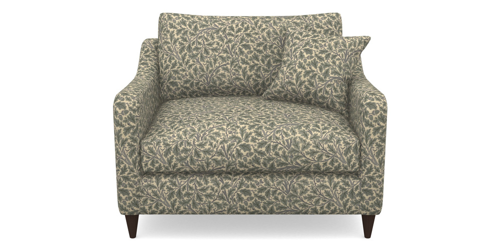 Product photograph of Rye Snuggler In V A Drawn From Nature Collection - Oak Tree - Duck Egg from Sofas and Stuff Limited