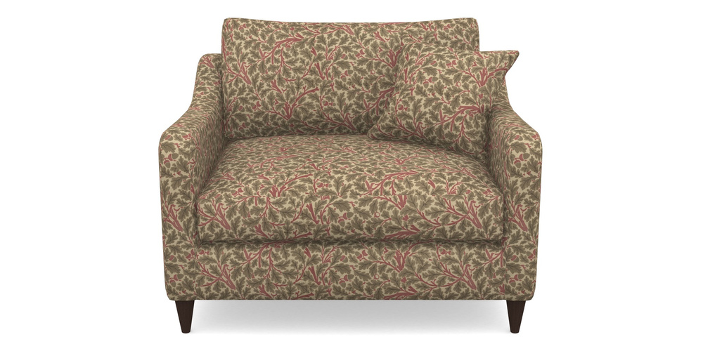 Product photograph of Rye Snuggler In V A Drawn From Nature Collection - Oak Tree - Red from Sofas and Stuff Limited