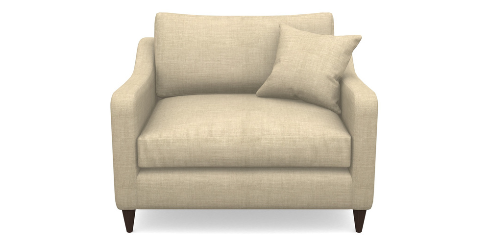 Product photograph of Rye Snuggler In Posh Linen - Oatmeal from Sofas and Stuff Limited