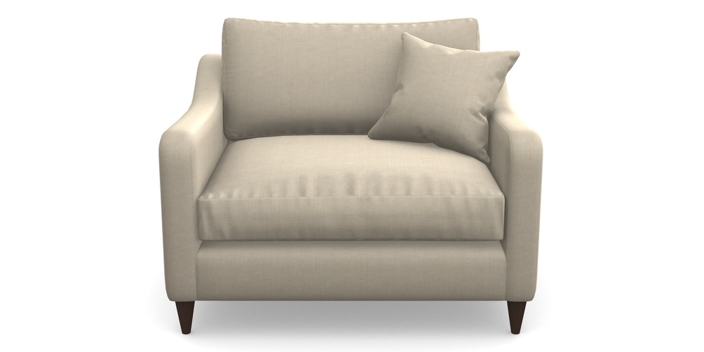 Product photograph of Rye Snuggler In Super Soft Velvet - Hessian from Sofas and Stuff Limited