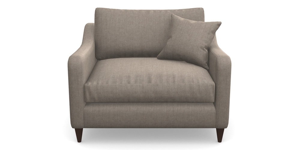 Product photograph of Rye Snuggler In Super Soft Velvet - Wicker from Sofas and Stuff Limited