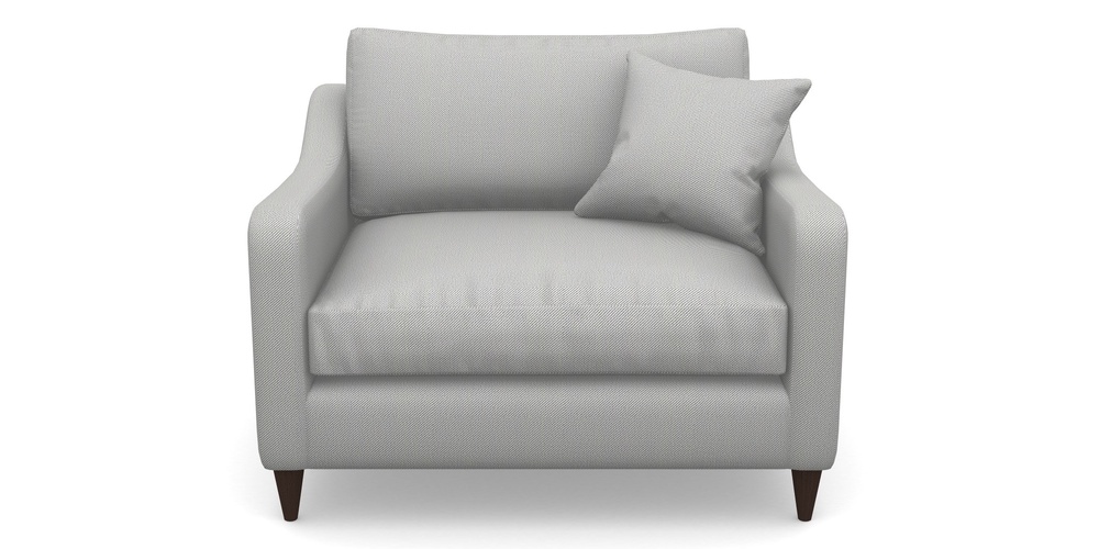 Product photograph of Rye Snuggler In Two Tone Plain - Grey from Sofas and Stuff Limited