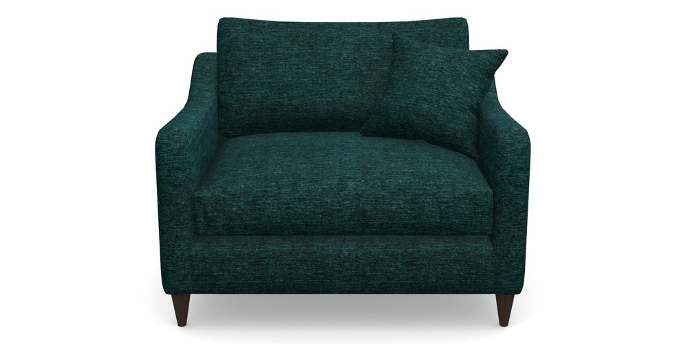 Product photograph of Rye Snuggler In Textured Velvet - Viridian from Sofas and Stuff Limited